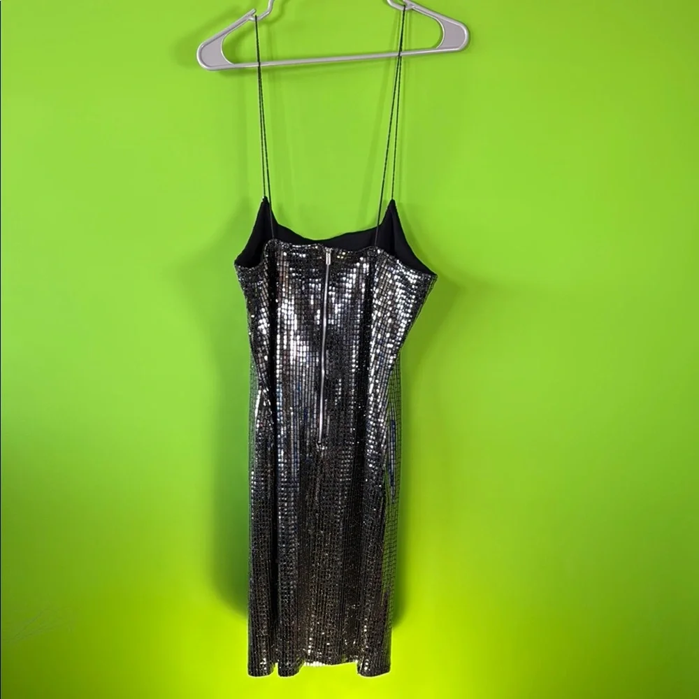 Almost Famous Silver Sequin Slip Mini Dress - Picture 5 of 11